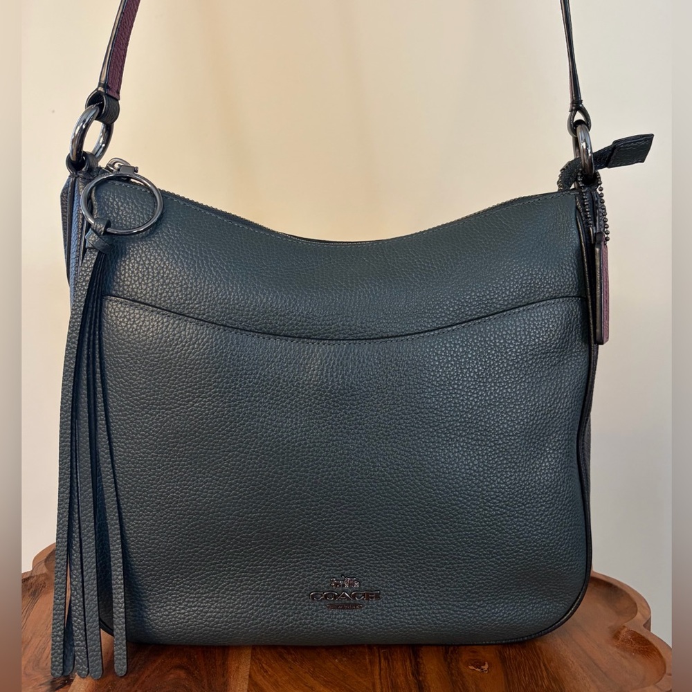 Coach Colorblock Chaise Crossbody Pebble Leather Gunmetal Hardware 38696 - Picture 6 of 16